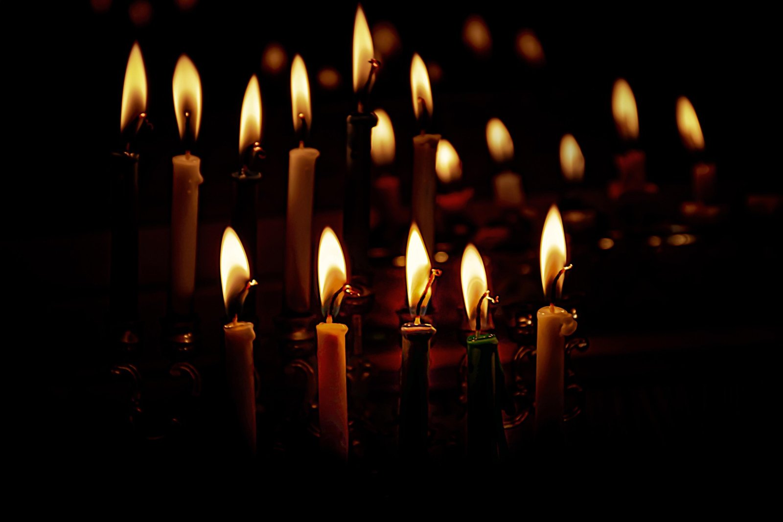 Candles in the dark
