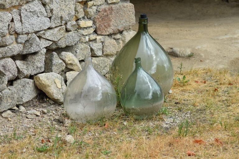 Large glass bottles